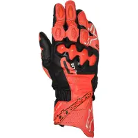 Alpinestars GP Plus R V3 Fel Rood Fluo Rood Zwart Leren Handschoenen Maat 2XL