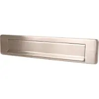 Oxloc Briefplaat RVS-Mat 350X73mm - Model Ude