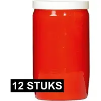 Spaas Candles 12x Rode grafkaarsen/gedenklichten 6 x 10 cm 3 dagen - Gedenkkaarsen
