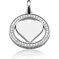 Zinzi All You Need is Love - Zilveren Hanger - Hart (LOVEH01)