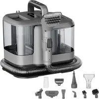 Powell Stoomreiniger - Tapijtreiniger - Vlekkenreiniger - Bank Reiniger - Meubelreiniger - Tapijtreiniger Stofzuiger - Reinigingsmachine - Tapijt Reiniger - 1800 Watt - Grijs