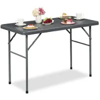 B2X Ronde tuintafel met een rotanlook