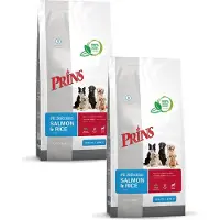 Prins Fit-Selection Zalm&Rijst - Hondenvoer - 2 x 2 kg