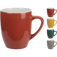 Excellent houseware Beker aardewerk 240ml uni kleur
