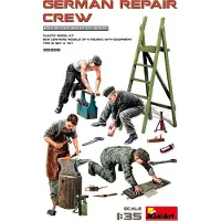 Mini art Modelbouwpakket Militaire voertuigen - 35358 German Repair Crew WWII Plastic - 1:35 - Modelbouw