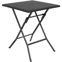 Bolero vierkante inklapbare tafel zwart 620mm