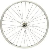 Cordo Voorwiel 26 inch - Fietswiel - 19-559 - Vaste As - RVS Spaken - Zilver - Handgebouwd