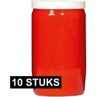 Spaas Candles 10x Rode grafkaarsen/gedenklichten 6 x 10 cm 3 dagen - Gedenkkaarsen