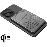 CubeNest Magnetische, draadloze Qi2 powerbank, SlimDual, 5000 mAh, model SQ1B3D, zwart. Compatibel met MagSafe