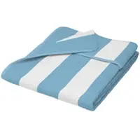 Beautissu Ligbed Handdoek 75x200 cm Cassis – 100% Katoen Handdoek voor Ligstoel met Antislip Kap 15 cm, Hoes voor Zonnebed Tuin, Strand of Zwembad, Zacht en Absorberend, Blauw Gestreept