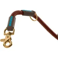 Hunter T-Leash Malia - Hondenriem - 200x1 cm Chocolade Donkerbruin