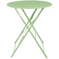 Bolero Stalen Klaptafel Rond Lichtgroen 595mm - FT272