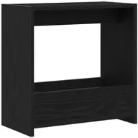 vidaXL Bijzettafel Zwart Eiken 50 x 26 x 50 cm Bewerkt hout