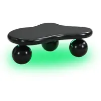 OKWISH Salontafels Koffietafel - LED Salontafel Met 16 Kleuren - Wolkenvorm Rond Ontwerp - Salon Tafel - 95x62,5x32 cm - MDF - Zwart
