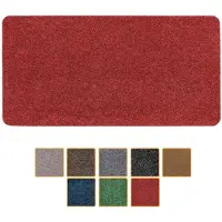 ANRO Deurmat Rood 80x40cm – Schoonloopmat Antislip Wasbaar Voordeur Hal Binnen & Buiten Op Maat