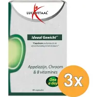 Lucovitaal 3x Ideaal Gewicht Appelazijn (48 capules)