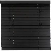 Dutchblinds Bamboe Jaloezieën - 50mm - Zwart - 100 x 250 cm - Breedtematen van 40 t/m 300 cm