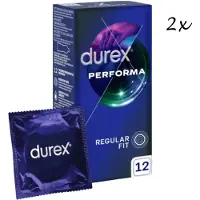 Durex Condooms - Performa - Extended Pleasure - 24 Stuks (2x12 stuks) - Discreet Verzonden - Met Kwantumkorting