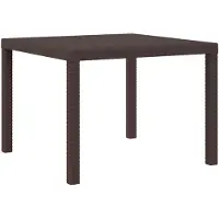 vidaXL Tuin Eettafel Set 3 st Bruin en crèmekleurig PP