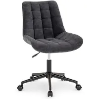 Idimex Draaistoel VASILO met corduroy - Zwart