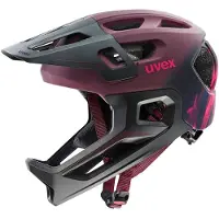 Uvex - Kid's React Jr. Fullface - Fietshelm 52-56 cm, grijs
