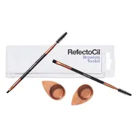 RefectoCil Ogen Specials Browista Toolkit 1 Angle Brush + 1 Straight Brush + 2 Application Dishes