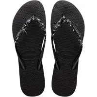 Havaianas Teenslipper 'SLIM GLITTER II' zwart / zilver