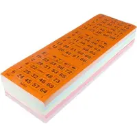 Kangaro bingokaarten - 5 blokken - assorti kleuren