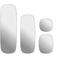 Muuto Framed spiegel Grey-clear, 150x50 cm