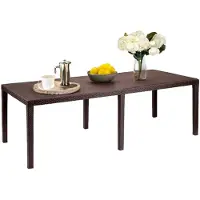 Dmora Abbaviva - Buiten tafel, 150x90x72h cm Bruin, 10 personen Italy