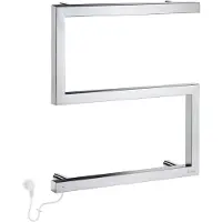 Smedbo Dry Handdoekwarmer S-model 50x52,5cm - 50 Watt - RVS - Verwarming, Radiatoren, Elektrische Radiatoren - 7391447076318