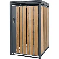 ML-Design Afvalemmerhek Tony | staal naturel 68x80x116 cm tuingereedschap | NADUVI