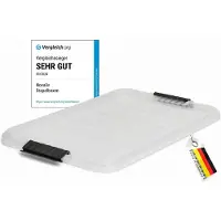 Novaliv 1x vervangende deksel 15 liter met clipsluiting 41x29 cm transparant