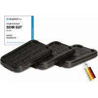 Novaliv 3x vervangingsdeksels 2 liter met clipsluiting 19x14 cm antraciet