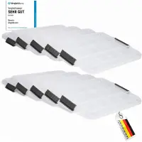 Novaliv , 10 reserve deksels voor containers van 28-40 liter met clipsluiting, afmetingen 61x40 cm, transparant