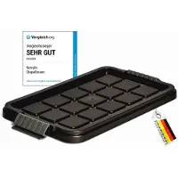 Novaliv , 1 reserve deksel voor 5 liter container met clipsluiting, afmetingen 25x15 cm, antracietkleurig