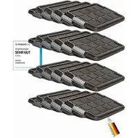 Novaliv , 20 reserve deksels voor 27 liter containers met clipsluiting, afmetingen 46,5x36,5 cm, antracietkleurig