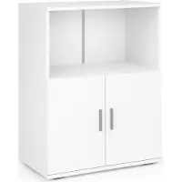 VCM Küchenschrank mit 2 Türen und offenem Fach, 60 x 84 x 45 cm, Mikrowellenschrank und Vorratsschrank - Miwelo