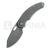 Kunwu Knives Padre - Stonewashed - Titanium vouwmes, Diamond Texture