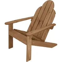 ML-Design Adirondack tuinstoel van massief hout weerbestendig belastbaar tot 120 kg bruin van dennenhout ML design
