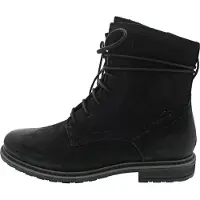 Tamaris Boots 'Stiefelette Damen 1-25105-43 001 Echtleder in schwarz' zwart