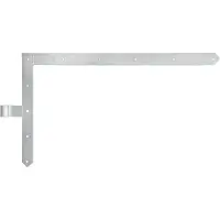 Alberts Tor-Winkelprofiel | geschikt voor poorten, garagedeuren en frameconstructies | verzinkt | rol Ø20 mm | afmetingen 600 x 1000 mm