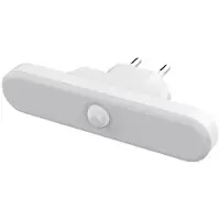 Alcapower LED-nachtlampje voor 230 V-stopcontact met PIR-sensor en schemerschakelaar 50 lm, geïntegreerde Li-ion-accu, gebruiksduur >3 uur, 3000 K -