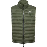Plein sport Sportbodywarmer olijfgroen / wit