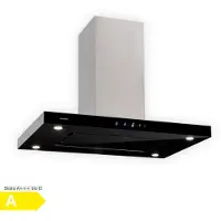 Klarstein Valeria eilandafzuigkap 90cm 650m³/h afvoer touch led glas rvs