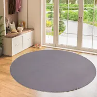 Muratap Relax samba rond wasbaar effen vloerkleed uni tapijt - 160 cm rond