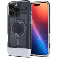 Spigen Classic C1 MagSafe iPhone 16 Pro Hoesje Grijs