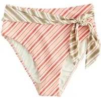 Next - Dames - Bikinislip met hoge taille en gestrikte voorkant - Tall - Roze