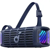 Soundcore D5100030, 50W, Draadloze, stereo-draagbare speaker, blauw, waterdicht, meer informatie
