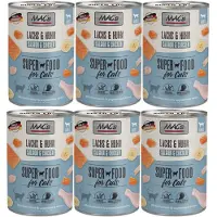 Macs Kattenvoer Natvoer Blik - 96,8% Zalm & Kip - 6 x 400g
